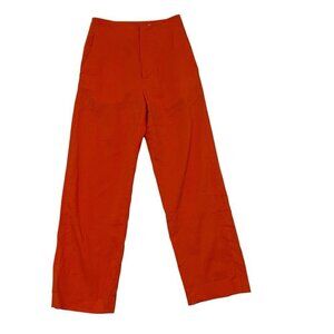United Arrows Linen Blend Straight Leg Trouser Pants Colorful Orange size 24